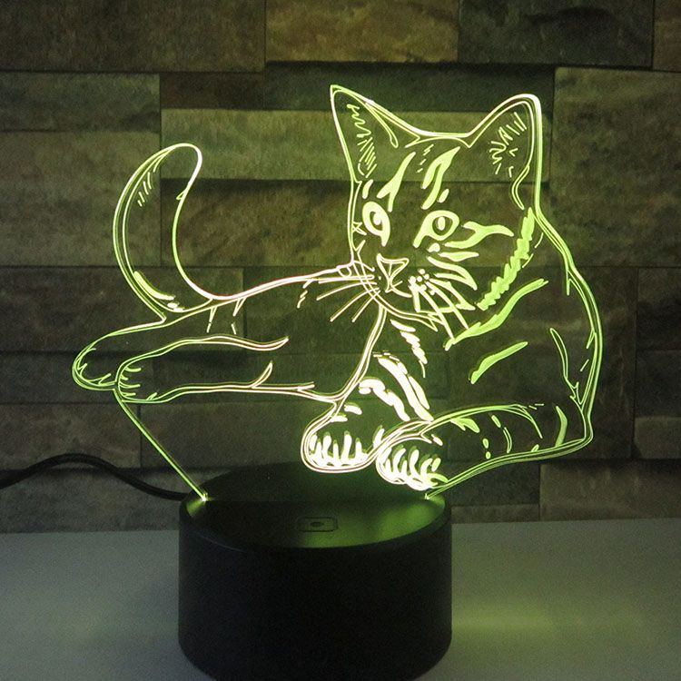 Lámpara Luminiscente Dos gatos